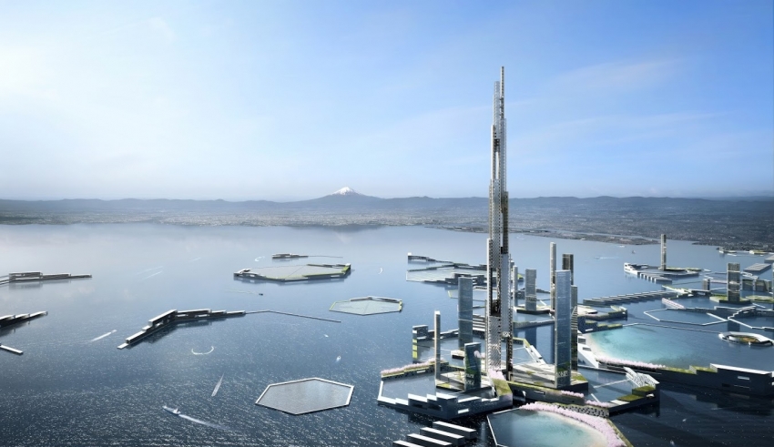 img empty - تجسم توکیو در سال ۲۰۴۵ با آسمان خراشی یک مایلی